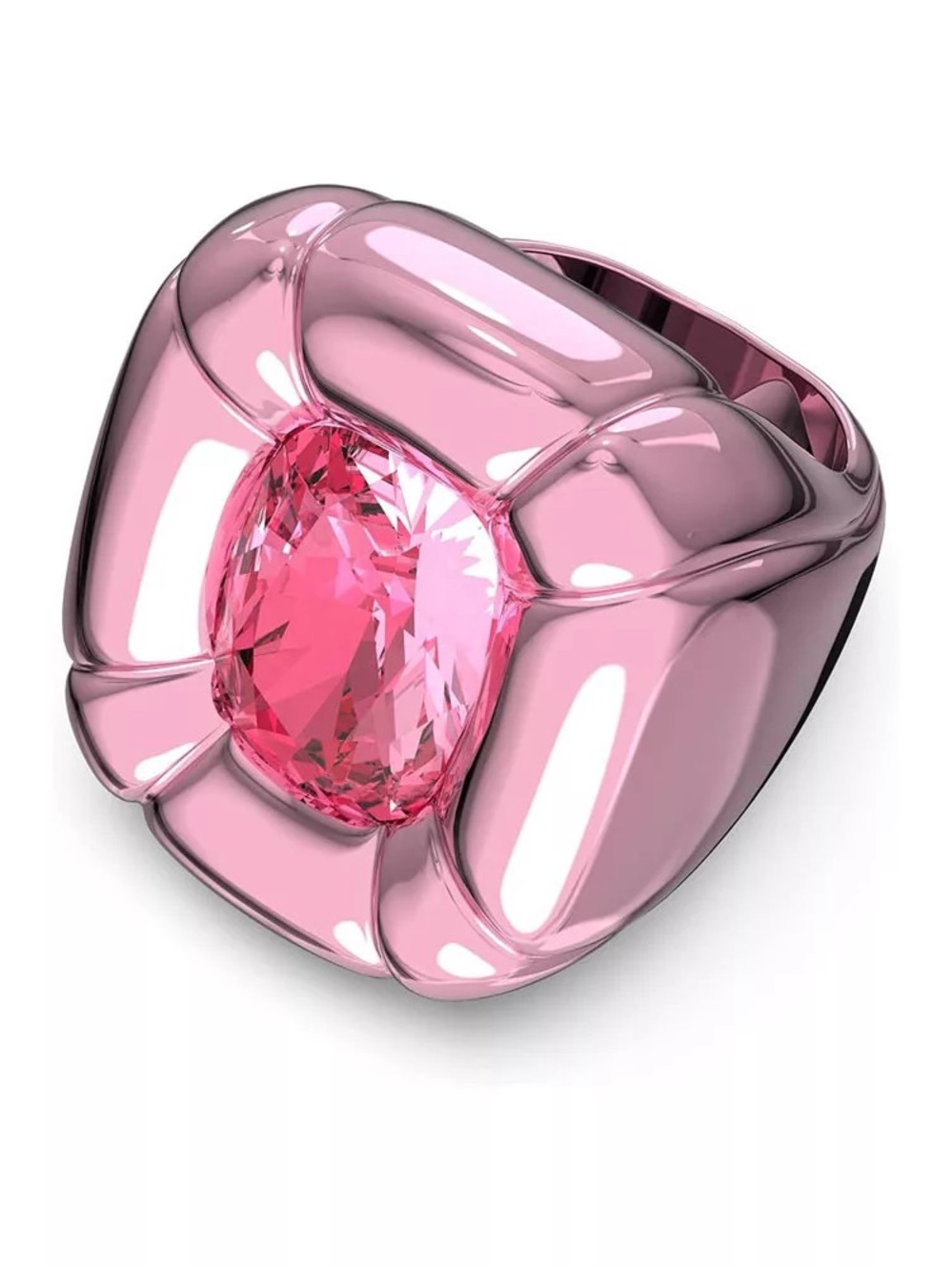 Swarovski Dulcis cocktail ring pink size 55